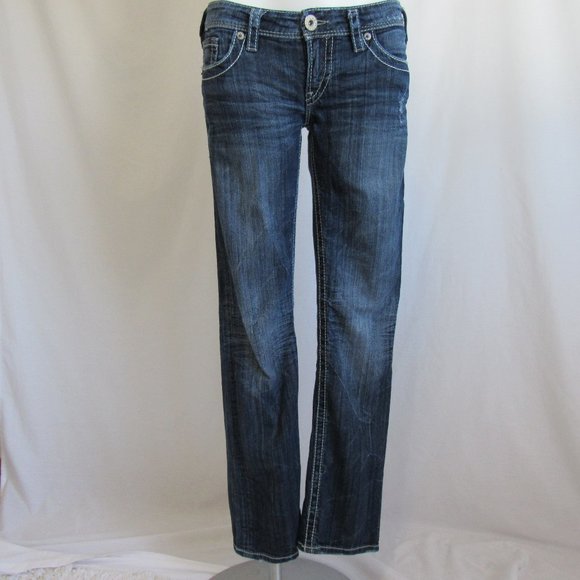 Silver Jeans Denim - Silver Jeans BERKLEY Straight Leg Jeans 29  32